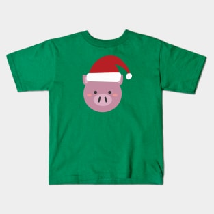 Cute Animal Cute Pig Christmas Outfit Costumes Gift Kids T-Shirt